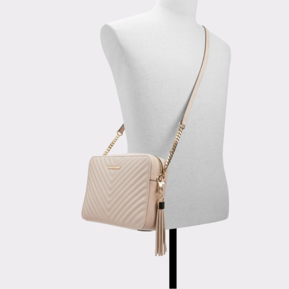 Aldo Pink Crossbody Bag with Tassel, EUC - Picture 8 of 9